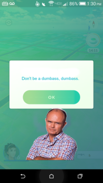 What they really wanted to use for the PokemonGo Safety warnings