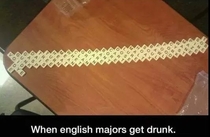 When English majors get drunk