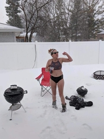 When Its spring in Wisconsin and youre getting  inches of snow