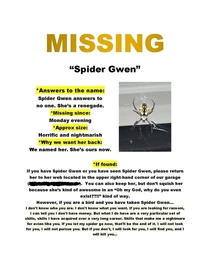 When my friends pet goes missing she puts up a flyer
