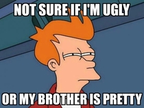 When people tell me how much I look like my brother 