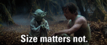 When someone asks the ideal size for a good gif