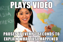 When teachers show videos