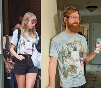 When you find out you have the same wardrobe as Taylor SwiftWho wore it better