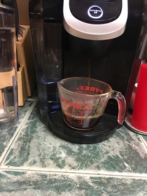 When you forgot to do the dishes and really want coffee