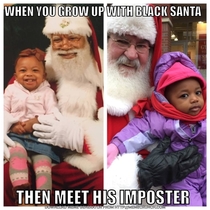 When You Grow Up With Black Santa