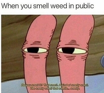 When you smell weed in public