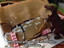 When your gingerbread house fails