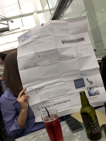 When your Printer friend is in charge of printing the boarding passes