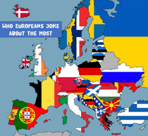 Who Europeans joke about the most