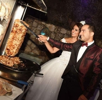 Who needs a wedding cake when theres shawarma