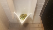 Who was the smart ass that put pickles in the urinal