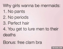 Why Girls want to be Mermaids