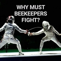 Why must beekeepers fight