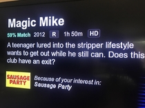 Why would Netflix recommend oh never mind