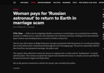 Woman pays for Russian astronaut to return to Earth