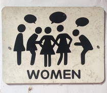 Womens bathroom sign in Vietnam