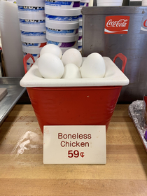 Would you like to buy a boneless chicken