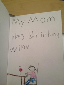 Write once sentence about a family member and draw a picture about it