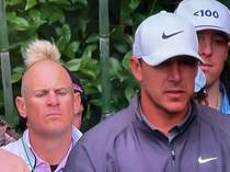 You dont see this hairdoo at the Masters everyday