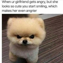 You have a cute girlfriend that gets angry prob a repost but thought Id share