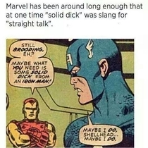 You need some solid dick from Iron Man captain