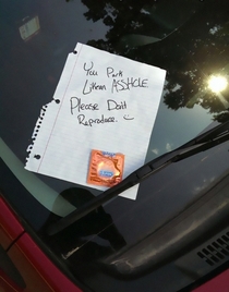 You park like an asshole