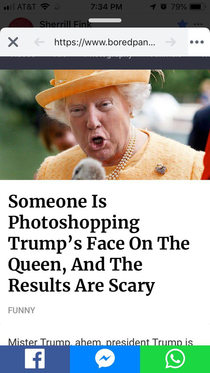 Your royal Trumpness approacheth