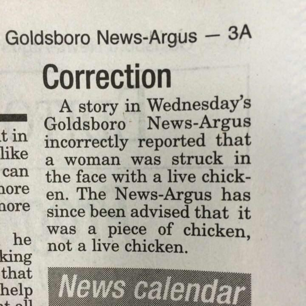 Correction