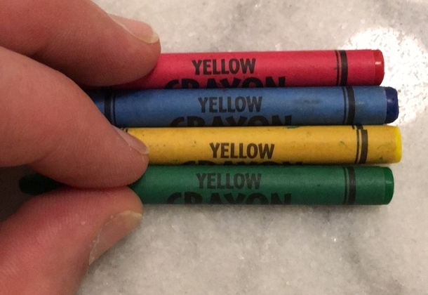 Crayons for the colorblind - Meme Guy