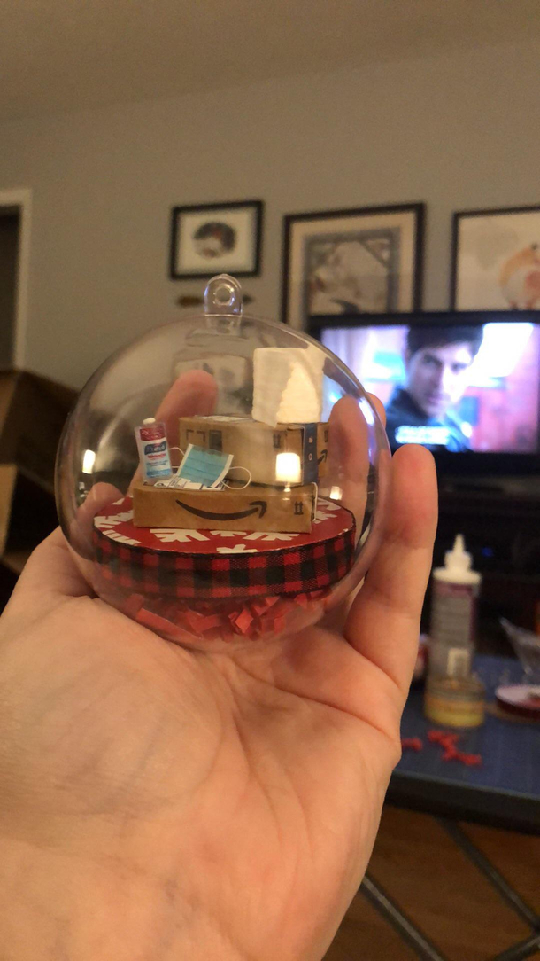 Inspired by a photo someone posted elsewhere on Reddit I made these ornaments for all the members of my family for Christmas Merry Plaguemas