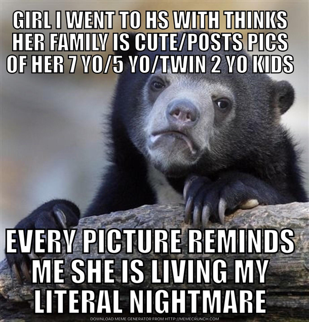  kids by two men neither of whom are in her life and the two youngest kids have extensive medicaldevelopmental problems
