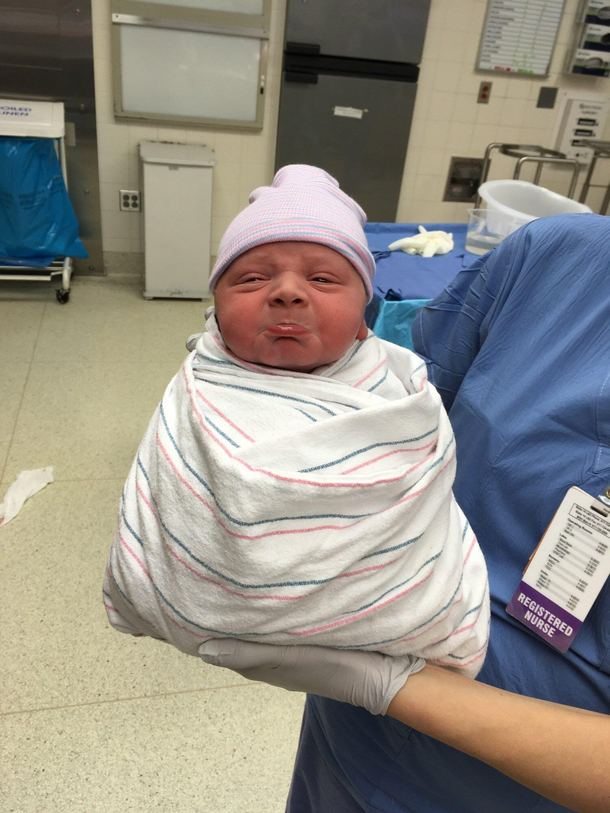  minutes old and my nephew is deeply disappointed in us