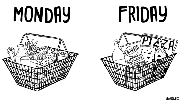  Monday vs Friday shopping by Steve Nelson