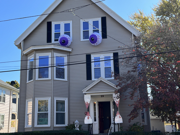  My house ready for trick-or-treaters
