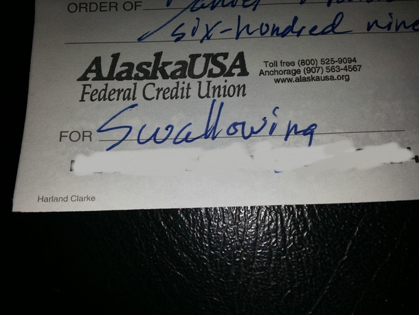  My roommate just paid me his half of the rent He thinks this is hilarious amp refuses to write a new one