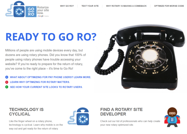  of people using rotary phones have trouble accessing your website
