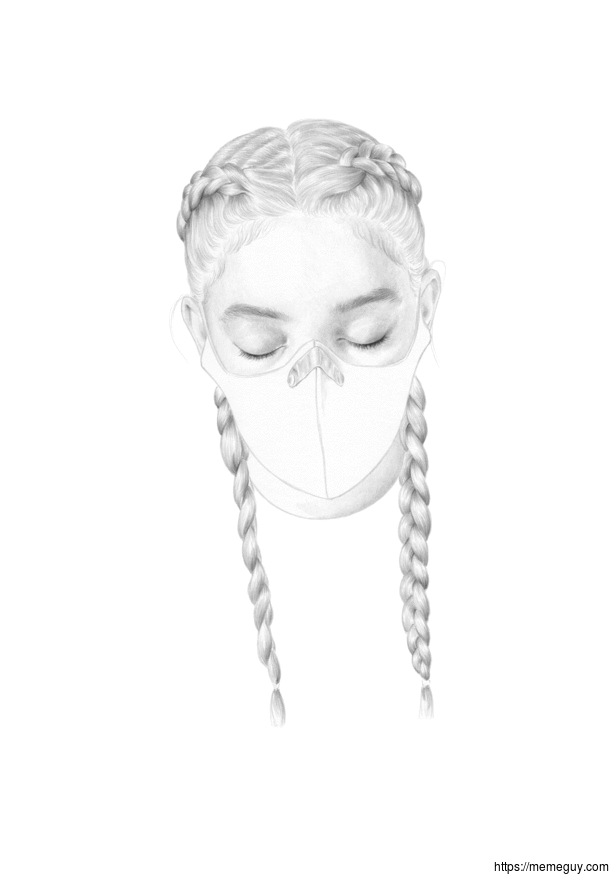  pencil  digital self portrait by me palesa