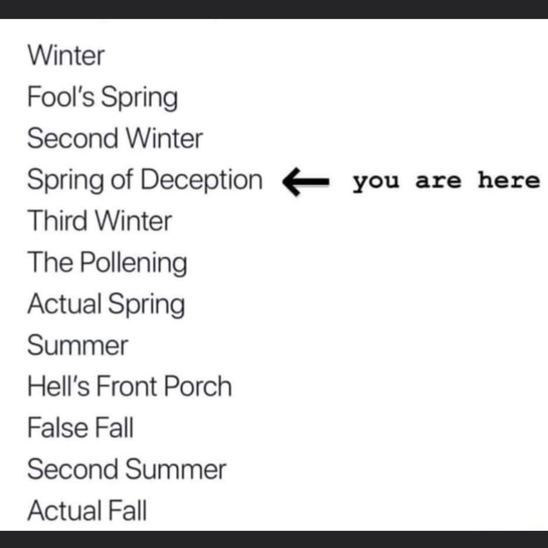 seasons in the Midwest