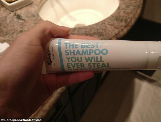  truth I will steal it but its not the best shampoo Ive ever stolen