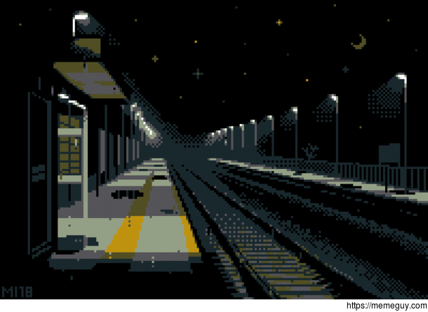  Waiting for the train