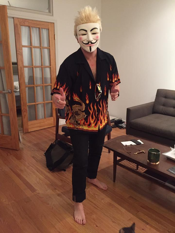  years ago I was Guy Fawkes Fieri
