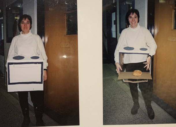  years ago today on Halloween this is how I announced to my students and colleagues that I was pregnant