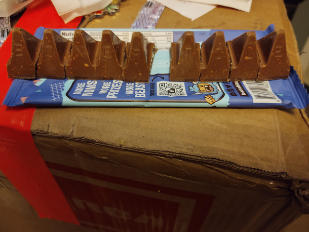  years old Got my first Toblerone Turns out Im still a child