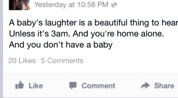 A babys laughter is the sweetest thing FB