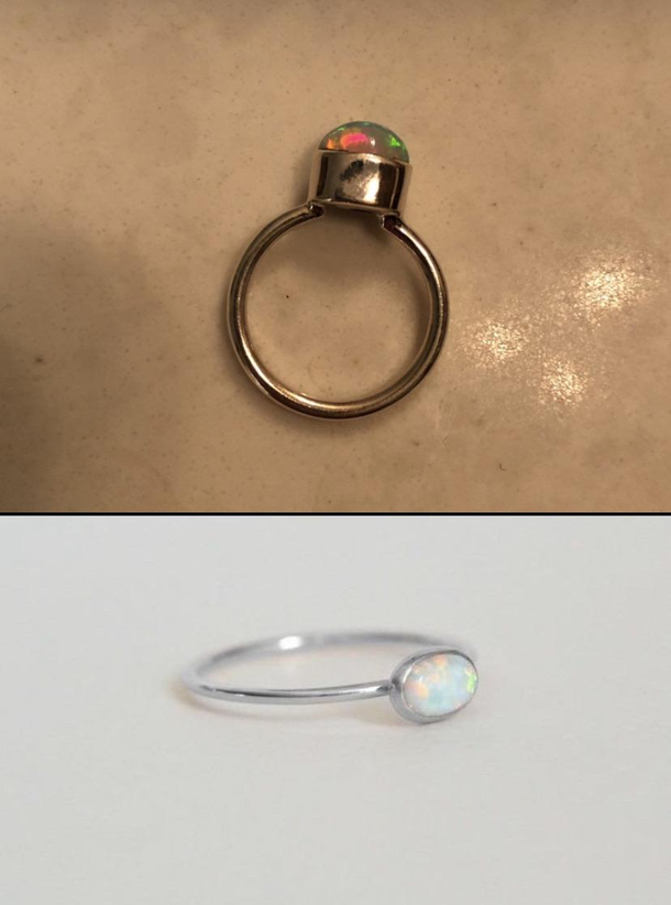 A beautiful opal ring from Etsy