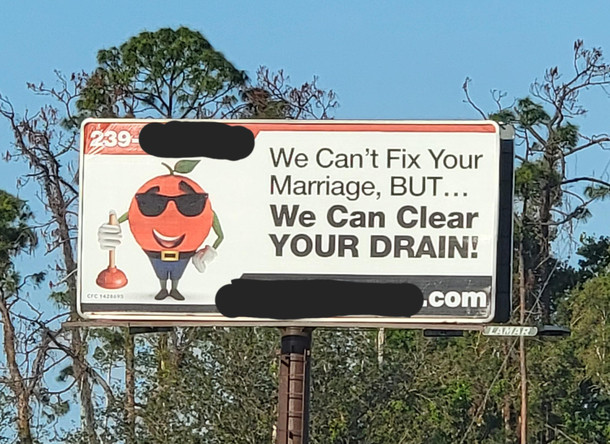 A billboard I see every day on my way to work