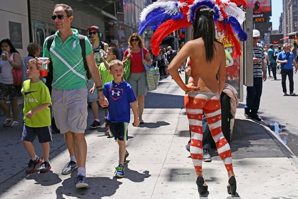 A boy learns what it means to be American