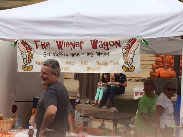 A bunch of old ladies ran this booth