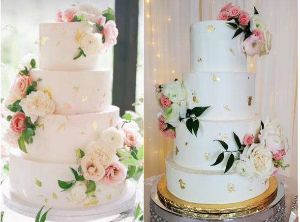 A cake I did today My work is on the right